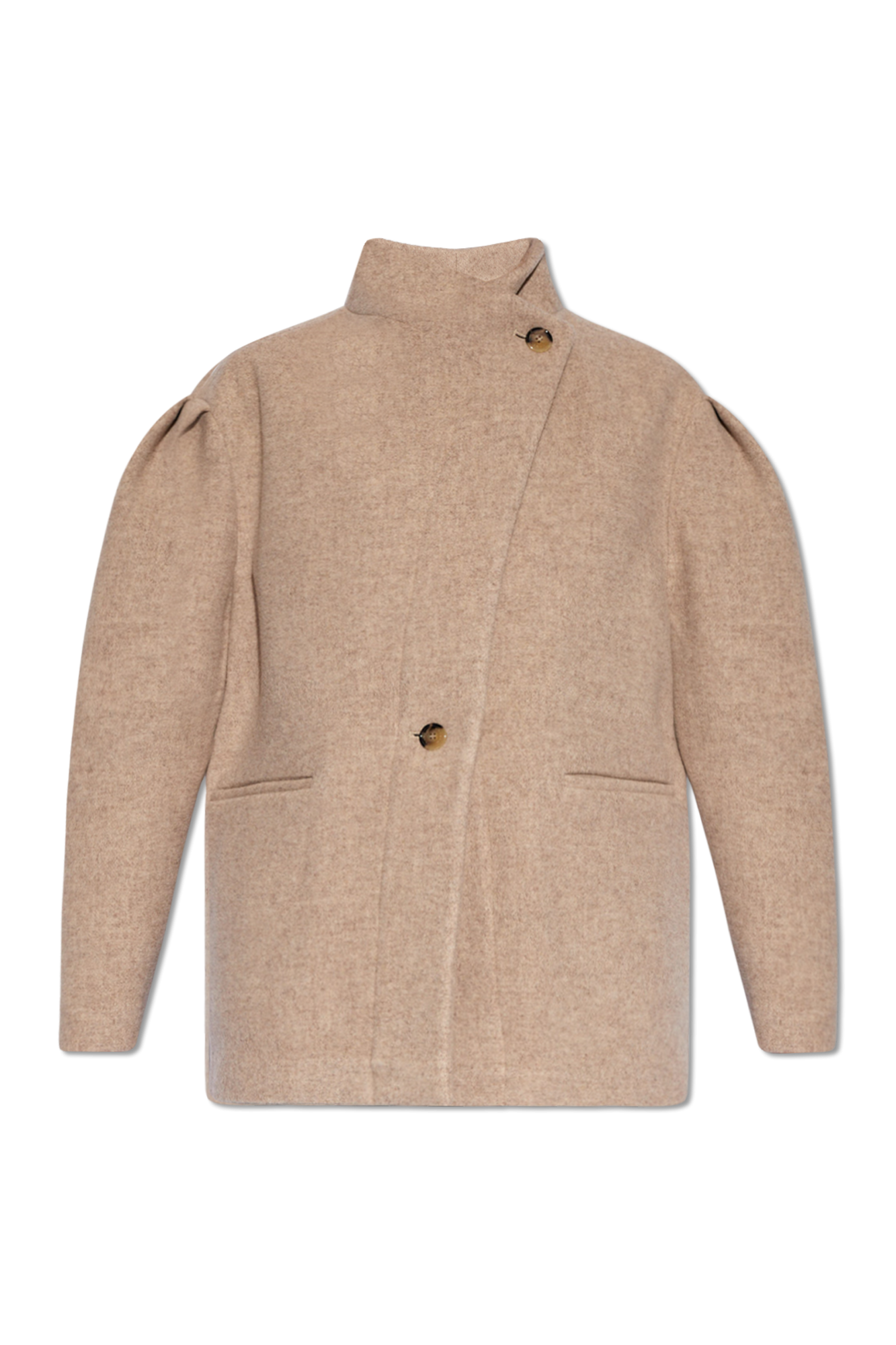 Beige 'Jabadi' short coat Isabel Marant - usb pens men key